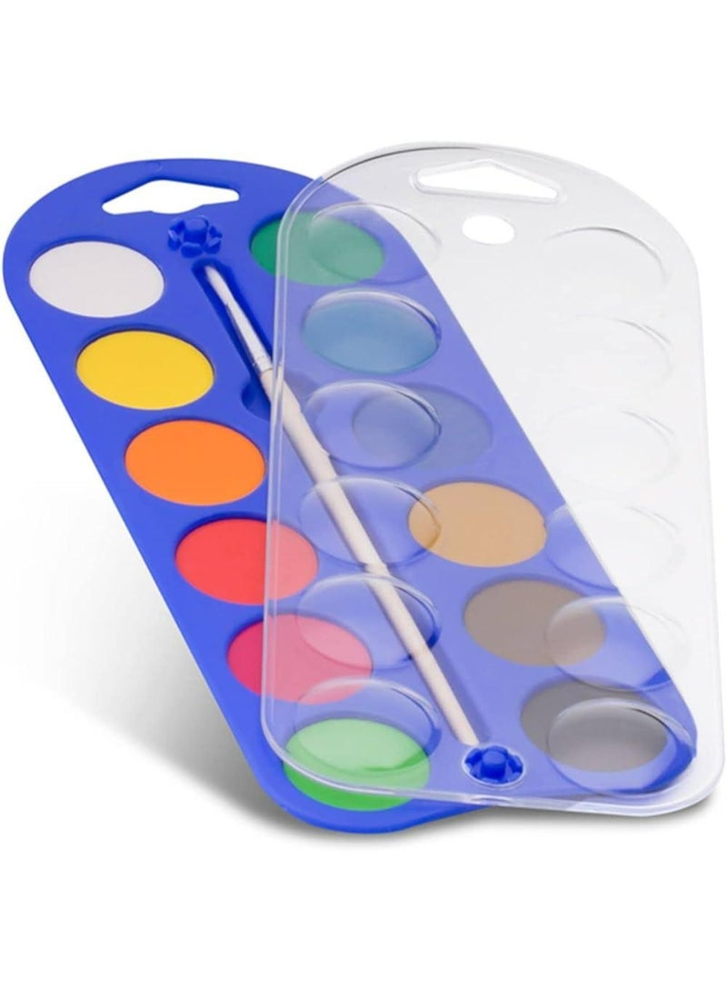 بريمو مجموعة ألوان مائية عالية الجودة مع فرشاة طلاء من بريمو 110A12B من 12 لونًا - متعددة الألوان صناعه ايطاليه - Image 1